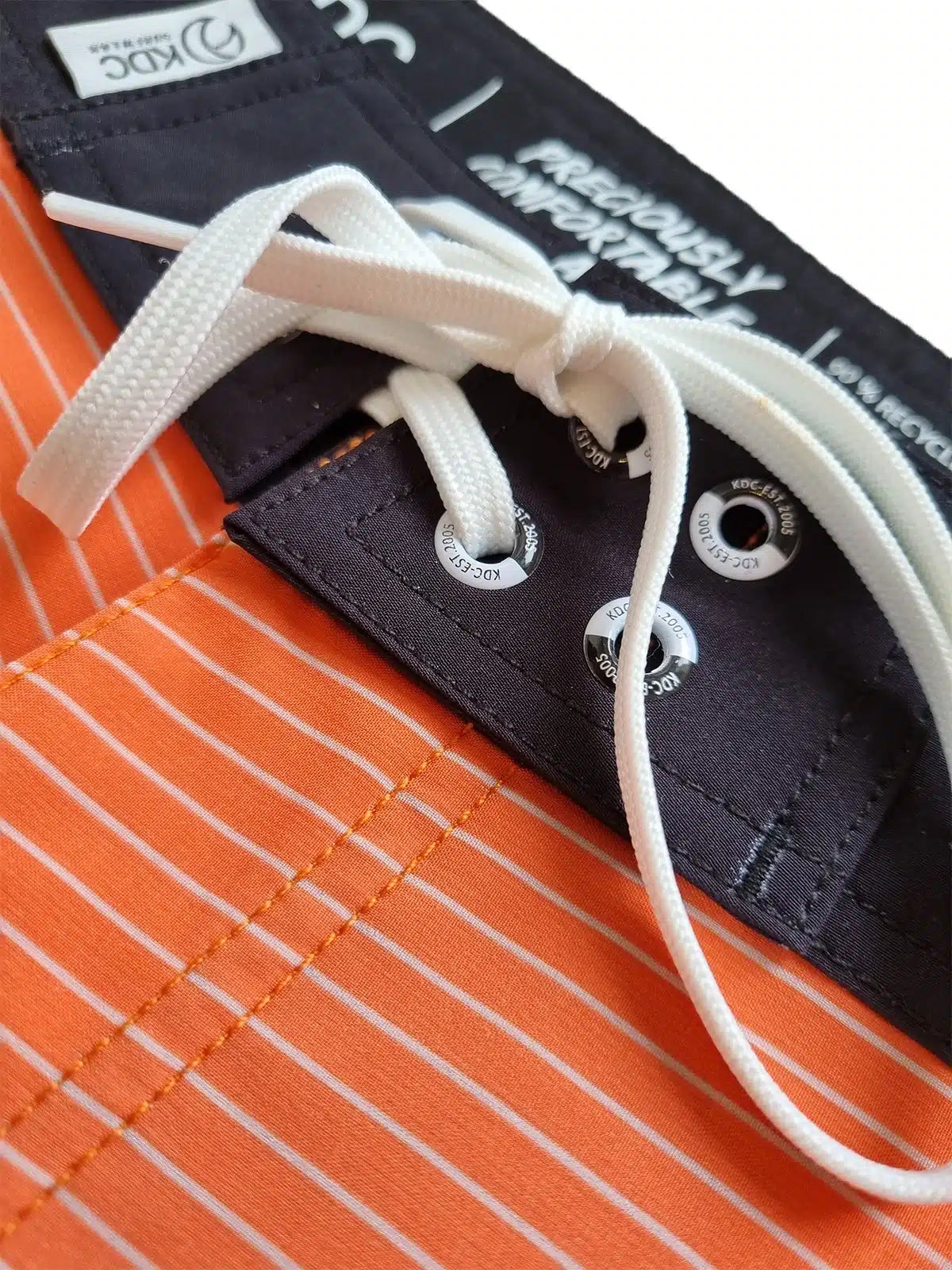 Boardshort surf corail lacets