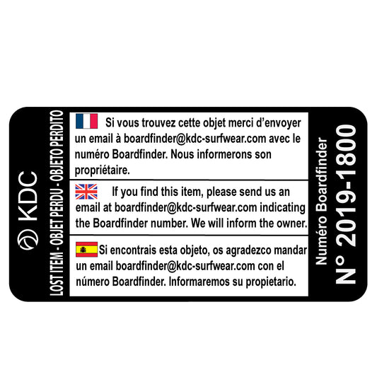 Boardfinder Sticker d'identification
